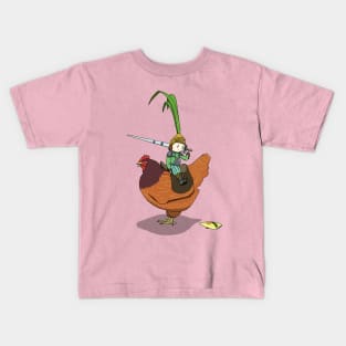 Spring Onion Knight Upon Henny Penny Kids T-Shirt